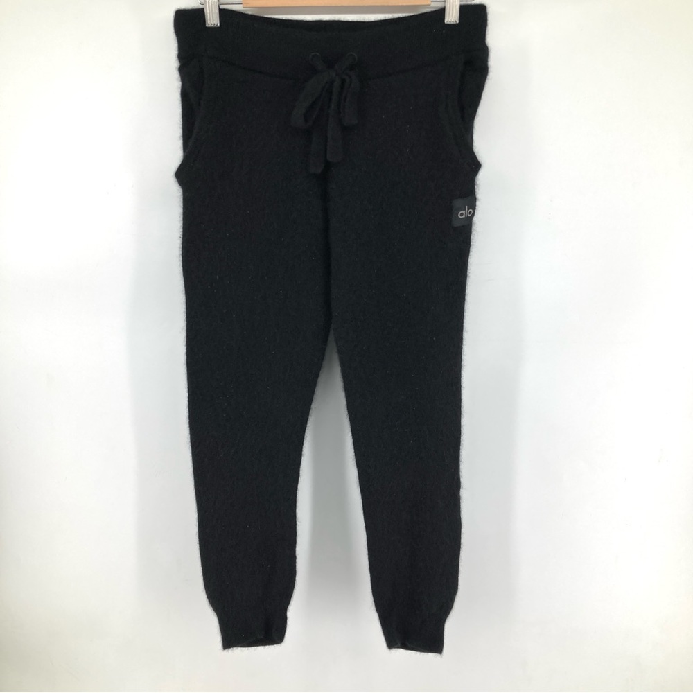 Alo Black Cashmere Jet Set Pants - Picture 3 of 8